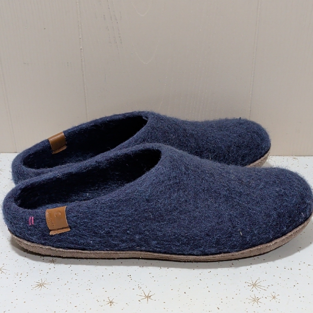 Baabushka Indoor Slipper Denim Blue 12 M